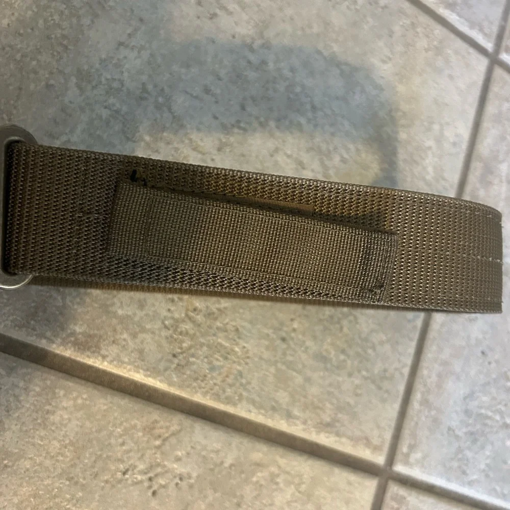 Men’s Wolf tactical tan belt size small. Fits size 28”-33”. - Picture 5 of 11